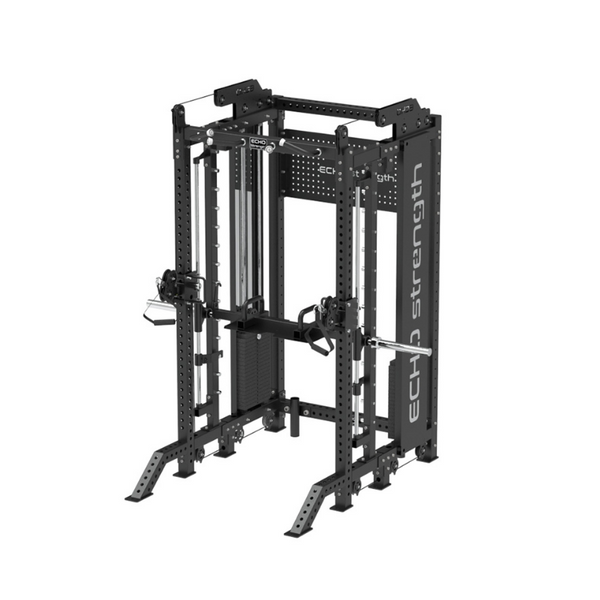 Half Rack and Smith Functional Trainer Combo Machine